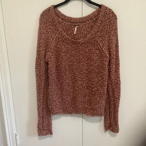 Women's Brown Knit Pullover Cotton Sweater Size S/P